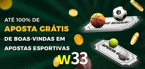 w33 Ate 100% de Aposta Gratis